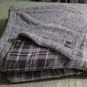 Chaps | Bedding | Chaps Sherpa Reverse Plaid Blanket Fullqueen 92 X 92 ...